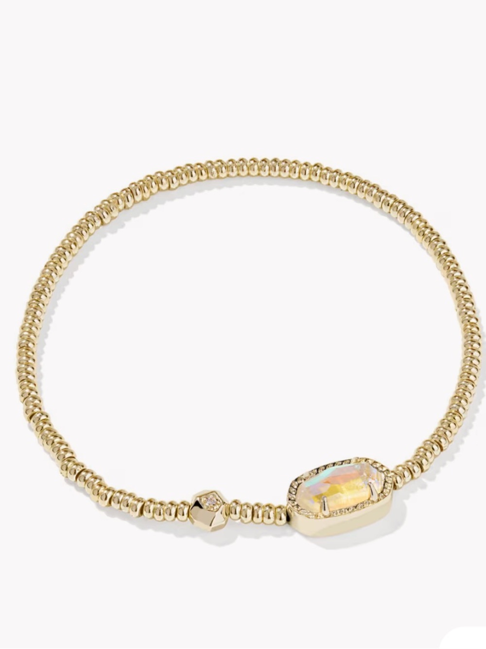 Kendra Scott Grayson Gold Stretch Bracelet in Dichroic Glass